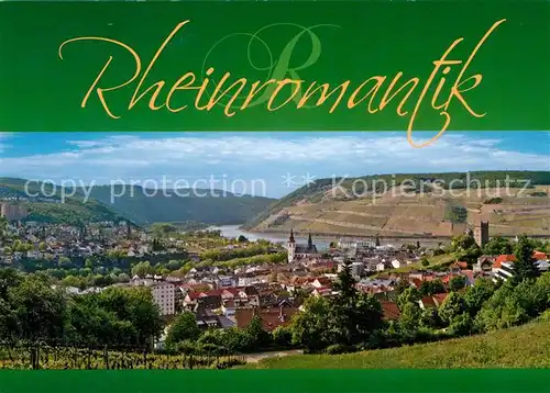 AK / Ansichtskarte Bingen_Rhein Burg Klopp Panorama Bingen Rhein