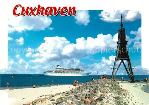 AK / Ansichtskarte Cuxhaven_Nordseebad Kugelbake  Cuxhaven_Nordseebad