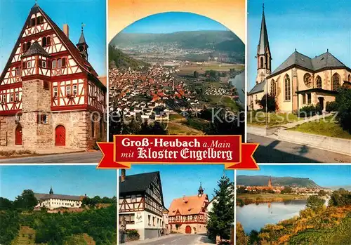 AK / Ansichtskarte Grossheubach Kloster Engelberg Rathaus Panorama  Grossheubach