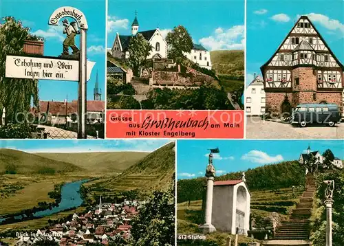 AK / Ansichtskarte Grossheubach Kloster Engelberg Stufen Fachwerkhaus Grossheubach