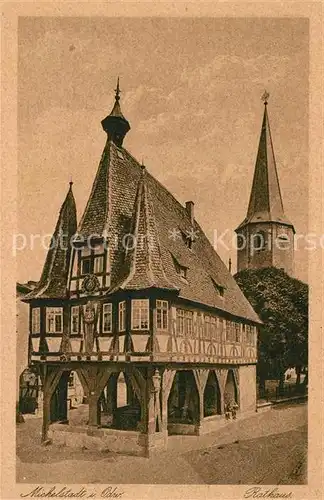 AK / Ansichtskarte Michelstadt Rathaus Michelstadt