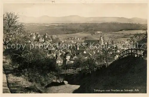 AK / Ansichtskarte Tuebingen mit Schwaebischer Alb Tuebingen