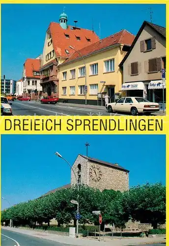 AK / Ansichtskarte Sprendlingen Dreieich Rathaus Laurentiuskirche Sprendlingen Dreieich