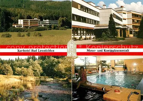 AK / Ansichtskarte Bad_Leonfelden Kurhotel Moor und Kneippkuranstalt Teich Hallenbad Bad_Leonfelden