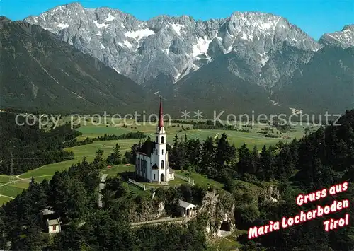 AK / Ansichtskarte Moetz Wallfahrtskirche Maria Locherboden Fliegeraufnahme Moetz