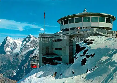 AK / Ansichtskarte Muerren_BE Schilthornbahn Gipfelstation Eiger Moench Muerren_BE