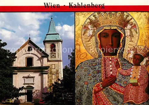 AK / Ansichtskarte Wien Kahlenberg St. Josefskirche und Gnadenbild Wien