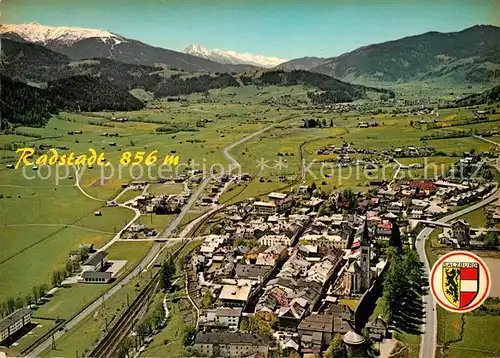 AK / Ansichtskarte Radstadt Sommerfrische Wintersportplatz Ennstal Fliegeraufnahme Radstadt