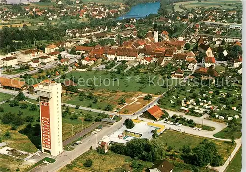 AK / Ansichtskarte Zurzach Turmhotel Fliegeraufnahme Zurzach