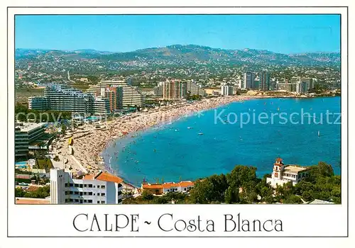 AK / Ansichtskarte Calpe Costa Blanca Fliegeraufnahme  Calpe