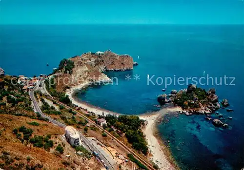 AK / Ansichtskarte Taormina_Italien Isola Bella e Capo S Andrea Taormina Italien