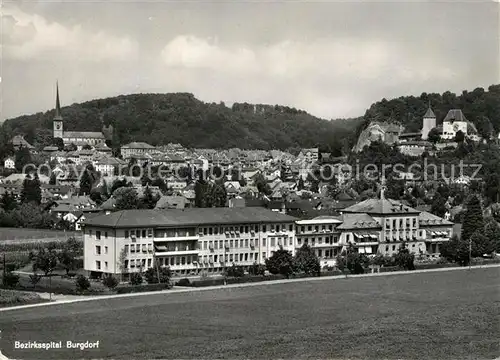 AK / Ansichtskarte Burgdorf_Bern Bezirksspital Burgdorf Bern