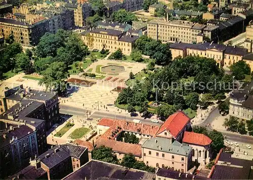 AK / Ansichtskarte Lublin_Lubelskie Plac Litewski widok z lotu ptaka Fliegeraufnahme Lublin Lubelskie