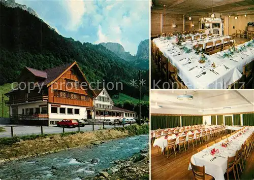 AK / Ansichtskarte Wasserauen Gasthaus Bahnhof Festtafel Festsaal Wasserauen