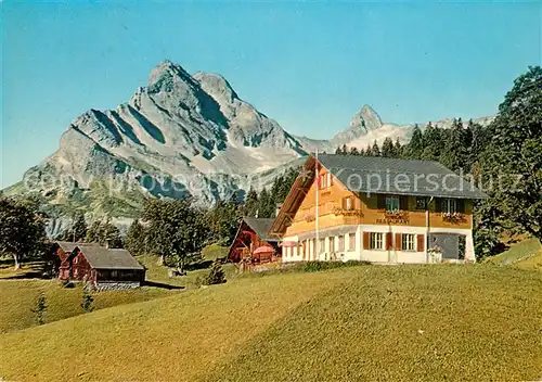 AK / Ansichtskarte Braunwald_GL Hotel Pension Ahorn Glarner Alpen Braunwald GL