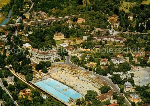 AK / Ansichtskarte Baden_Wien Thermal Strandbad Kurhotel Esplanade Fliegeraufnahme Baden_Wien