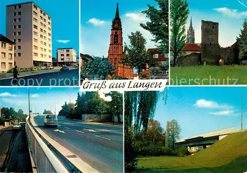AK / Ansichtskarte Langen_Hessen Burgruine Langen Hessen