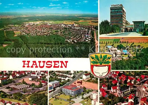 AK / Ansichtskarte Hausen_Offenbach Fliegeraufnahme  Hausen Offenbach