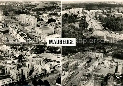 AK / Ansichtskarte Maubeuge_Nord Avenue Jean Mabuse Parc Avenue de la Gare Centre de la Ville vues aeriennes Maubeuge Nord