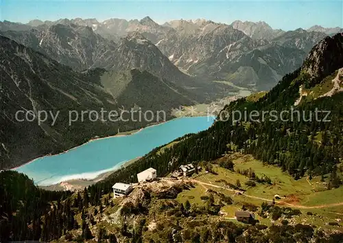 AK / Ansichtskarte Maurach_Achensee Fliegeraufnahme Rofanseilbahn Bergstation Maurach Achensee