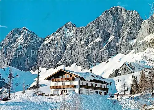 AK / Ansichtskarte Ramsau_Dachstein_Steiermark Dachstein Suedwaende Berghotel Tuerlwand Ramsau_Dachstein