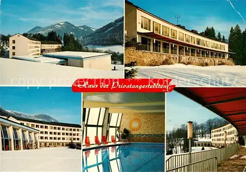 AK / Ansichtskarte Steinhaus_am_Semmering Haus der Privatangestellten Hallenbad Gaestetrakt Winter Steinhaus_am_Semmering