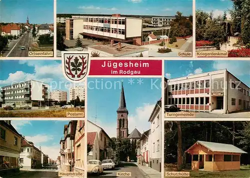 AK / Ansichtskarte Juegesheim Kirche Hauptstrasse Schutzhuette / Juegesheim