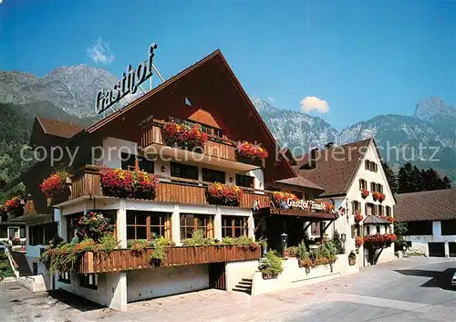 AK / Ansichtskarte Braz Gasthof Traube Alpen Braz