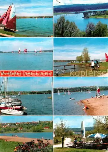 AK / Ansichtskarte Brombachsee Seepartien Boote Strand  Brombachsee