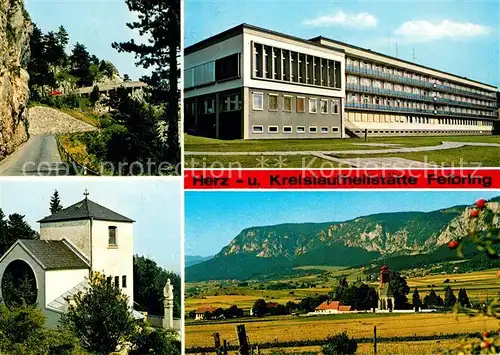 AK / Ansichtskarte Muthmannsdorf_Winzendorf Herz und Kreislaufstaette Felbring Bergstrasse Hohe Wand Engelbert Dollfuss Kirche Muthmannsdorf Winzendorf