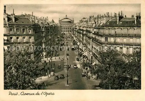 AK / Ansichtskarte Paris Avenue de l Opera Paris