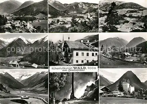 AK / Ansichtskarte Wald_Pitztal Sulzbachtaeler Krimml Gernkogel Alpengasthof Rechtegg Hotel Walderwirt Jagdhaus Graf Recke Gerlosstrasse Krimmler Wasserfall Ruine Hieburg Wald Pitztal