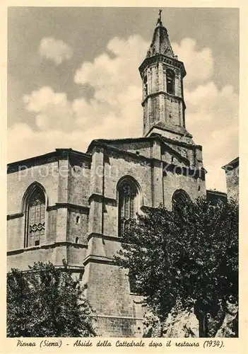 AK / Ansichtskarte Pienza Abside della Cattedrale dopo il restauro Pienza