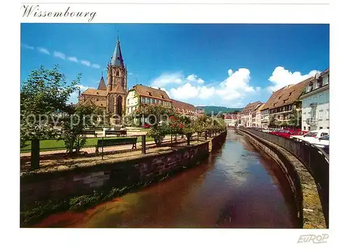 AK / Ansichtskarte Wissembourg La Lauter Kirche  Wissembourg