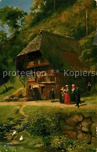 AK / Ansichtskarte Hoffmann_Heinrich Schapbachtal Schwarzwaldhaus Hoffmann Heinrich