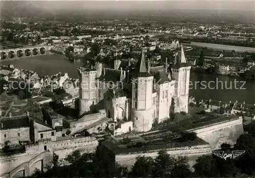 AK / Ansichtskarte Saumur Chateau Fort vue aerienne Saumur