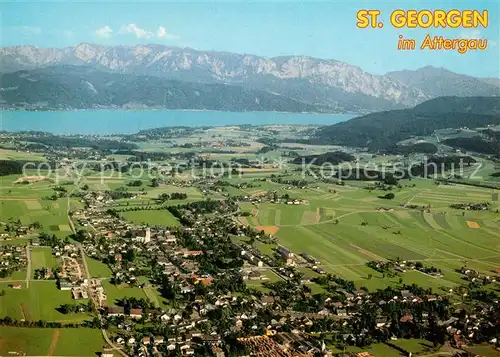 AK / Ansichtskarte St_Georgen_Attergau Erholungsort Attersee Alpenpanorama Fliegeraufnahme St_Georgen_Attergau