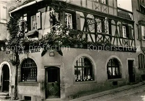 AK / Ansichtskarte Riquewihr_Haut_Rhin Maison de Monsieur Hugel Riquewihr_Haut_Rhin