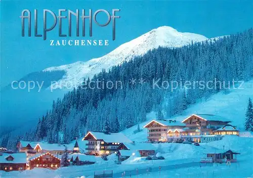 AK / Ansichtskarte Altenmarkt_Zauchensee Hotel Gasthof Alpenhof Altenmarkt Zauchensee