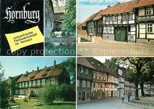 AK / Ansichtskarte Hornburg_Wolfenbuettel Fachwerkstatt Hagenmuehle Heimatmuseum Wasserstrasse  Hornburg Wolfenbuettel