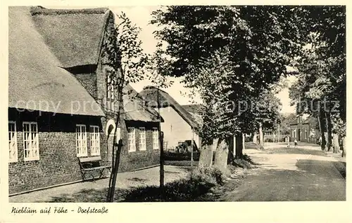 AK / Ansichtskarte Nieblum Dorfstrasse Nieblum