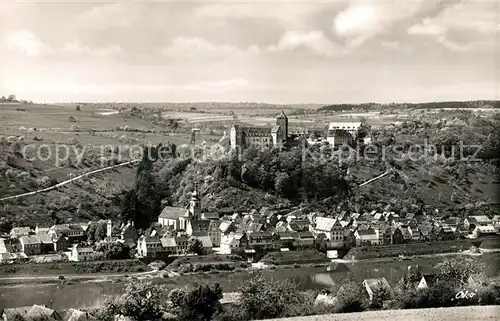 AK / Ansichtskarte Rothenfels_Unterfranken Panorama Blick zur Burg Rothenfels Rothenfels Unterfranken