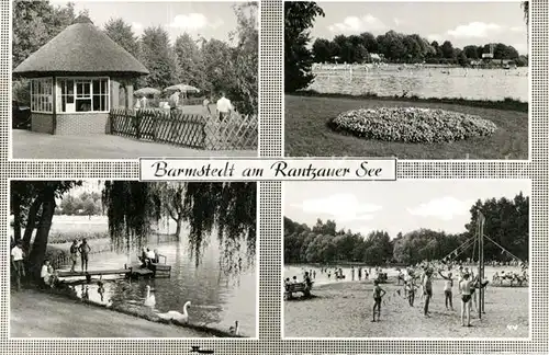 AK / Ansichtskarte Barmstedt Rantzauer See Badestrand Schwaene Barmstedt