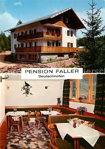 AK / Ansichtskarte Deutschnofen_Nova_Ponente Pension Faller Fruehstuecksraum Deutschnofen_Nova_Ponente