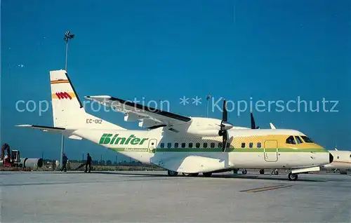 AK / Ansichtskarte Flugzeuge_Zivil Binter Mediterraneo SA. CASA CN 235 100 EC 012 Flugzeuge Zivil