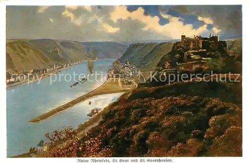 AK / Ansichtskarte Hoffmann_Heinrich Ruine Rheinfels St. Goar St. Goarshausen  Hoffmann Heinrich