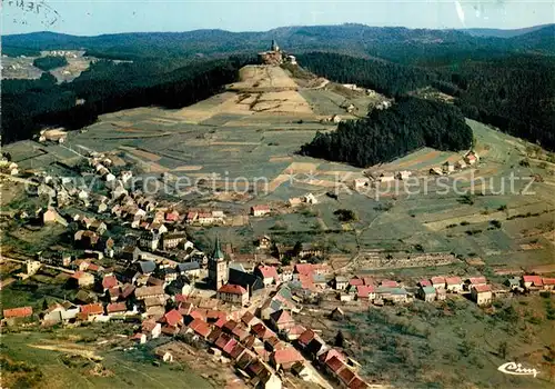 AK / Ansichtskarte Dabo_Moselle Rocher et Chapelle Saint Leon vue aerienne Dabo_Moselle