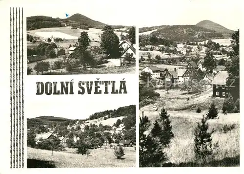 AK / Ansichtskarte Dolni_Svetla_Nieder Lichtenwalde Teilansichten Landschaftspanorama Dolni_Svetla