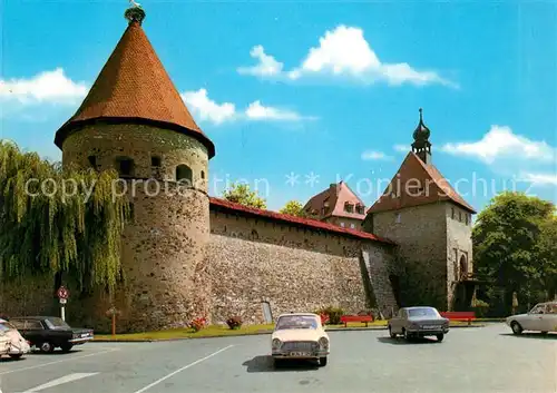 AK / Ansichtskarte Hohenberg_Eger Stadtmauer Hohenberg Eger