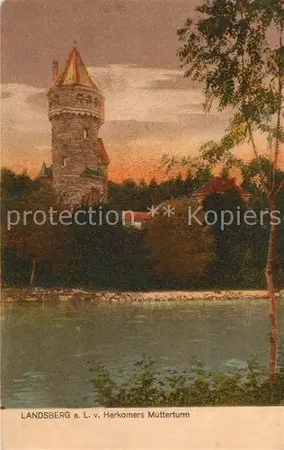 AK / Ansichtskarte Landsberg_Lech Herkomers Mutterturm Landsberg_Lech